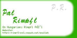 pal rimpfl business card